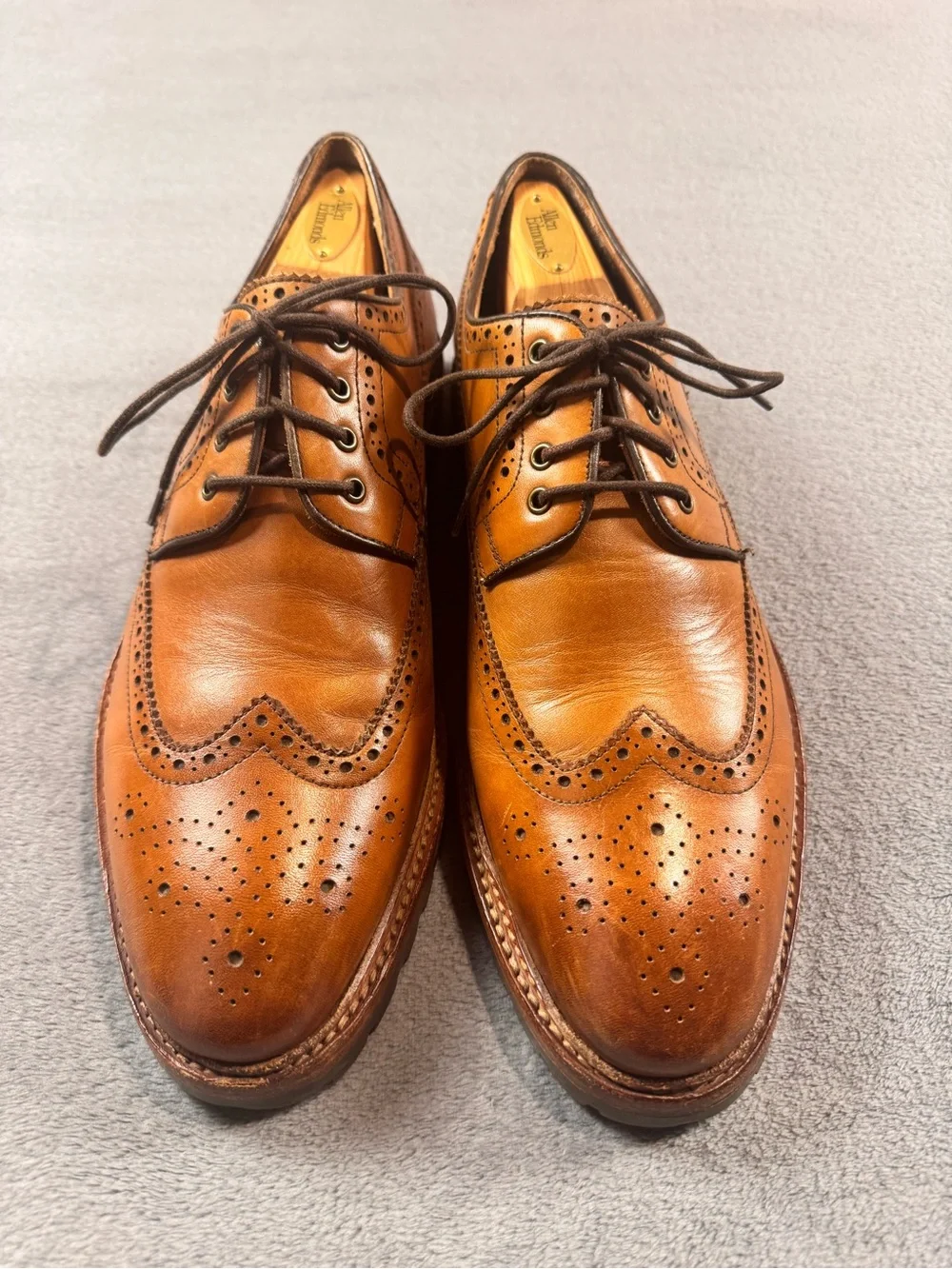 Warfield & Grand Hurst Brown Leather Wingtip Oxfords